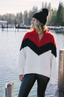 Maribel Sweater - Multi Chevron