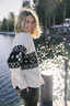 Lenni Sweater - Oatmeal Black Fairisle