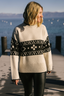 Lenni Sweater - Oatmeal Black Fairisle