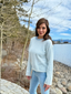 Monica Stripe Crew - Ice/Ecru