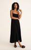 Coast Linen Maxi Dress-Black