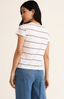 Striped Modern V-Neck Tee