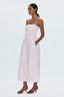 Bianca Smocked Bodice Dress - Ruby Stripe