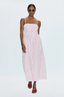 Bianca Smocked Bodice Dress - Ruby Stripe