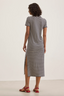 Khan Collar Maxi Dress - Navy