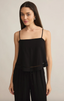 La Luz Textured Tank - Black