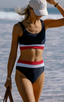 Mackenzie Swim Top - Americana Colorblock