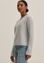 Monica Stripe Crew - Ice/Ecru