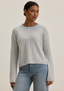 Monica Stripe Crew - Ice/Ecru