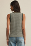 Elin Stripe Rib Tank - Agave