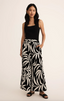Dante Tropical Linen Pant - Black