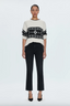 Lenni Sweater - Oatmeal Black Fairisle