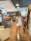 Positano Straw Bag - Black/White