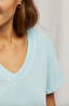 Hendrix V-Neck Tee - Iced Aqua