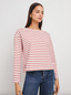 Macy Top - Cherry Stripe