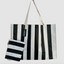 Thick Stripe XL All Day Bag - Black