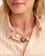 Clare V. Horseshoe Enamel Locket