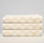 Checker Beach and Bath Towel- Cream/White