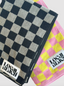 Checker Beach Towel- Citrus/Bubblegum