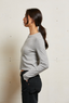 Jamie Longsleeve- Heather Grey