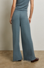 Maddie Brushed Waffle Drawstring Pant- Slate