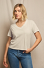 Hendrix V-Neck Tee - Sugar