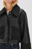 Dria Jacket-Black Shearling