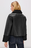 Dria Jacket-Black Shearling
