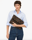Clare V. Carryall Clutch - Black/Chocolate Checker