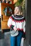 Astrid Sweater- Fair Isle Oxblood