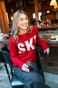 Chunky Ski Pullover - Red
