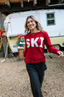 Chunky Ski Pullover - Red