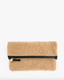 Clare V. Shearling Foldover Clutch- Cafe Au lait