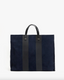 Clare V. Simple Tote - Navy Suede Racing Stripes