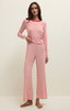 Luxe Stripe Pant - Red Multi