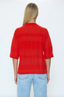 Tara Featherweight Sweater Tee - Maraschino