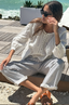 Family Cargo Pants - Indigo Stripe