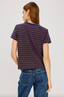 Girlfriend Tee-Maroon/Navy Stripe