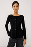 Diane Cardigan Shirt-Black