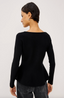 Diane Cardigan Shirt-Black