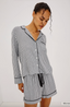 Kellen Pajama Set- Black White Gingham