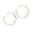 Hexagon Hoop Earrings