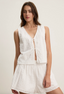 Ava Eyelet Top - White