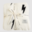 Lightning Bolt Blanket - Black/Cream