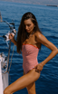 Hayes One Piece - Crimson Stripe