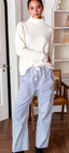 Family Cargo Pants - Indigo Stripe