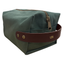 Canvas and Leather Dopp Kit - Green