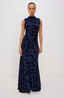 Cosmos Dress - Navy Tossed Roses