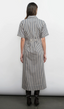Vanisa Stripe Midi Shirt Dress