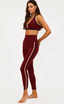 Nella Legging - Maroon Colorblock